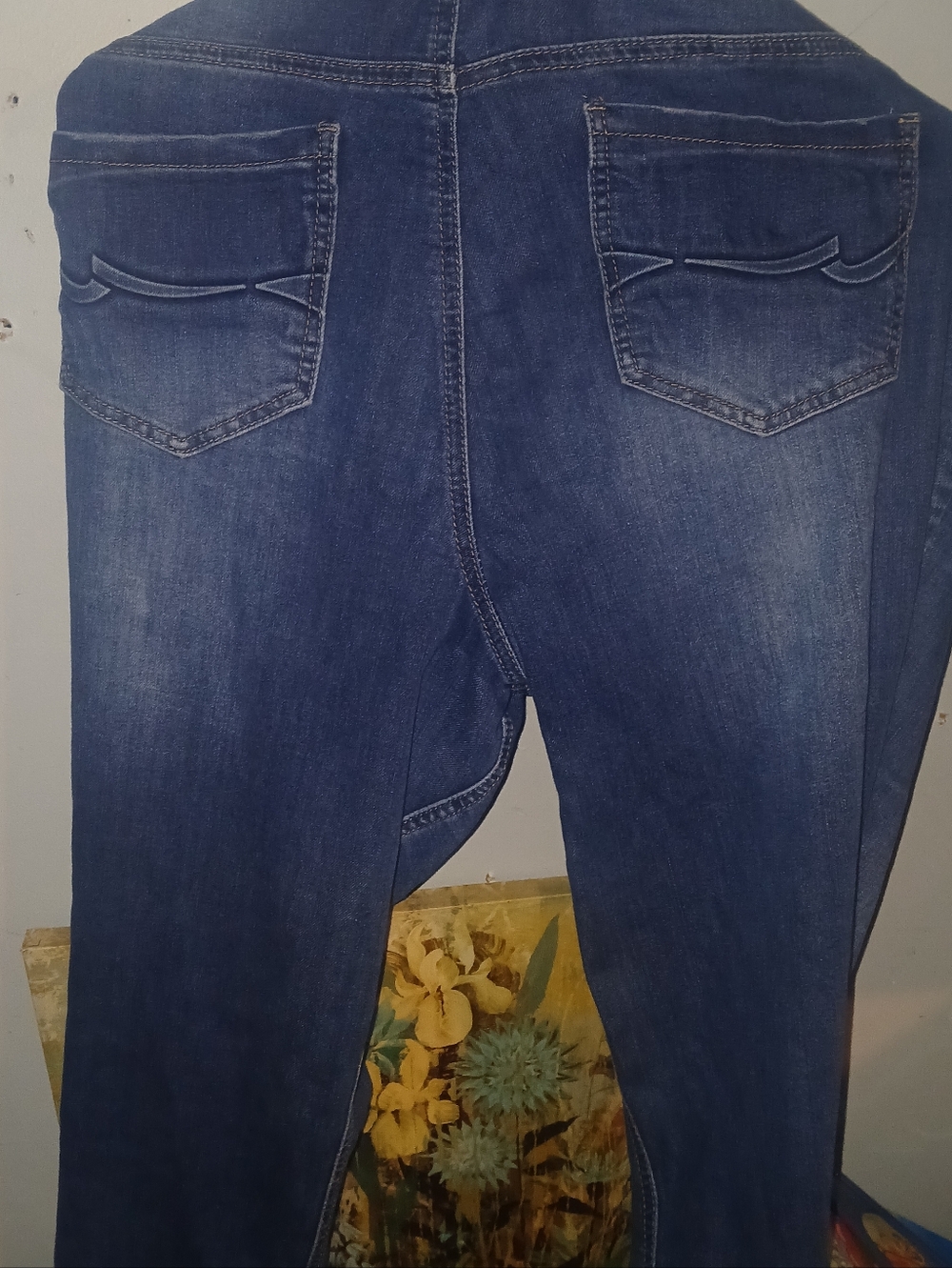 Classic Dark Blue Skinny Jeans - Women's Stretch Denim
